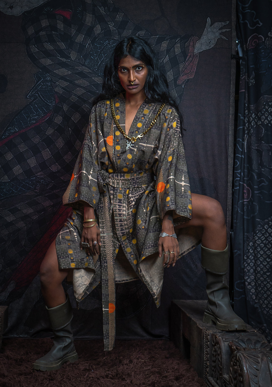 Classic Kimono / Raw Stripes - KINGCACAO